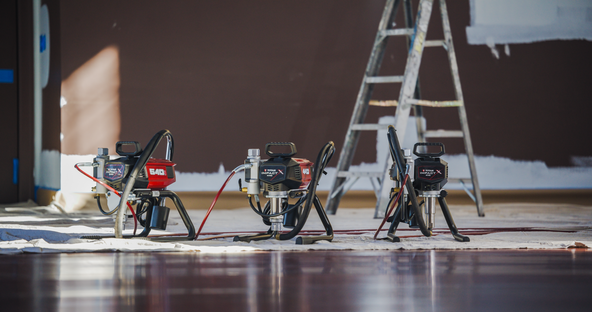 Titan disinfectant sprayer application in a facility